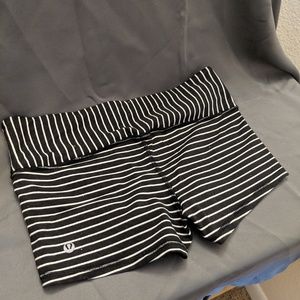 Lululemon Striped Short Shorts